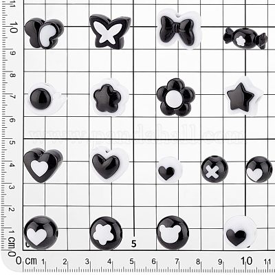 170pcs 17 Arten Acrylperlen&nbsp;OACR-PH0004-37-1