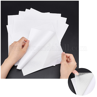 Wholesale BENECREAT 20Sheet 25.3cm Square Double Sided Sticky Sheets White  Self Adhesive Tape 0.2mm Sandwich Layer with Double Side Tape for Gift  Wrapping Paper Craft Handmade Card 