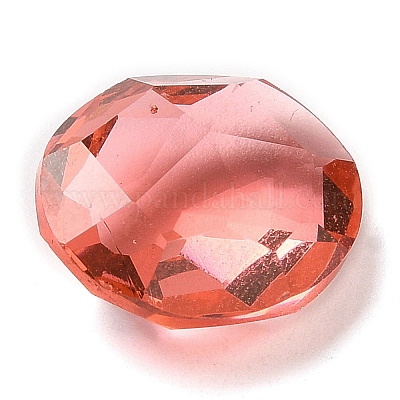 Cabochons en verre avec strass de dos avec point&nbsp;GLAA-B012-57-1