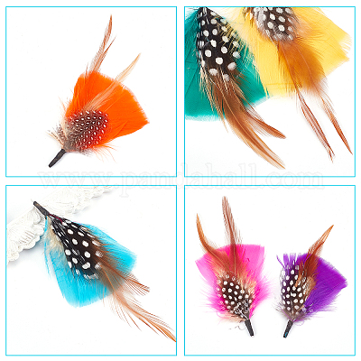 Hat Feathers 12Pcs, Assorted Natural Feather Packs Accessories for