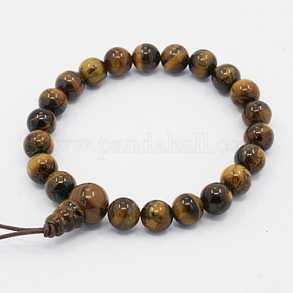 Mala Beads Charm Bracelets BJEW-D296-04-1