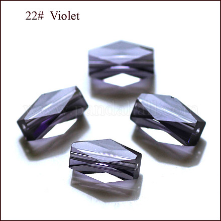 Abalorios de cristal austriaco de imitación SWAR-F055-8x4mm-22-1