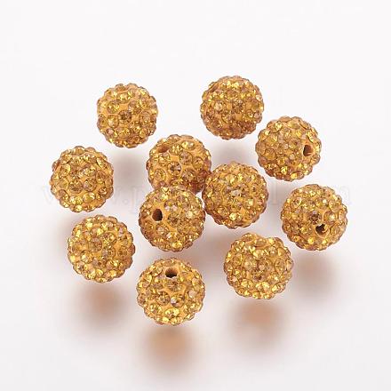 Abalorios de Diamante de imitación de arcilla polímero RB-K050-8mm-C09-1
