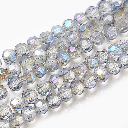 Chapelets de perles en verre électroplaqué EGLA-D021-16-1