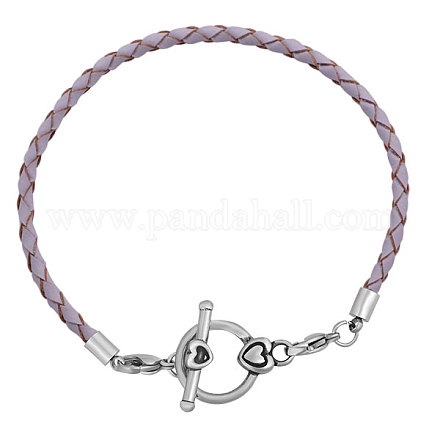 Braided Leather Cord Bracelet Makings MAK-M021-07-C-1