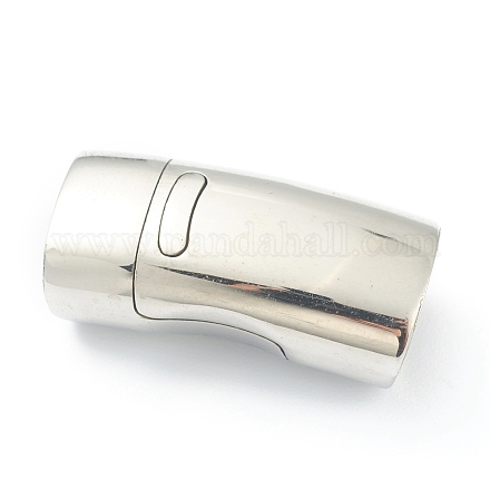 304 Stainless Steel Magnetic Clasps with Glue-in Ends STAS-O148-03P-1