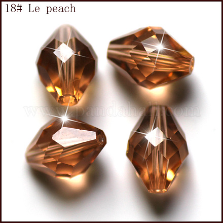 Imitation Austrian Crystal Beads SWAR-F054-13x10mm-18-1