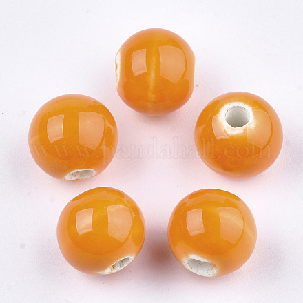 Perles en porcelaine manuelles PORC-S499-01A-05-1