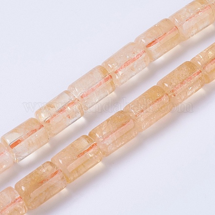 Chapelets de perles de citrine naturelle G-F568-225-1