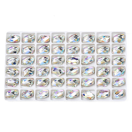 48 Uds cabujones de rhinestone de vidrio MRMJ-N029-03-13-1