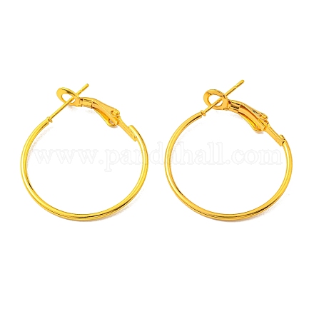 Accessoires de boucle d'oreille huggie hoop en fer IFIN-E025-01B-G-1