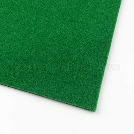 DIYクラフト用品不織布刺繍針フェルト  グリーン  30x30x0.2~0.3cm  10個/袋 DIY-R061-03-1