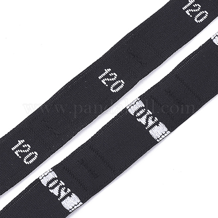 衣類サイズラベル（120)  服飾材料  サイズタグ  ブラック  12.5mm  約10000個/袋 OCOR-S120C-27-1