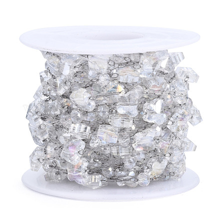 Glasschmetterling & runde Perlenketten CHS-N003-03-1