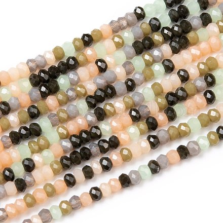 Faceted Glass Beads Strands GLAA-G074-A03-1