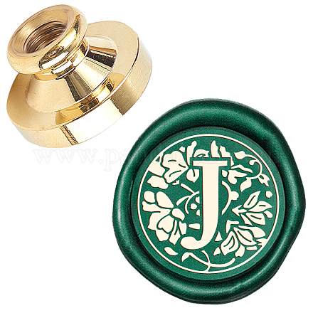 Wax Seal Brass Stamp Head AJEW-WH0130-921-1