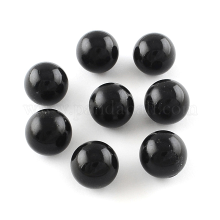 No Hole Spray Painted Brass Round Bell Beads KKB-R001-14mm-01-1