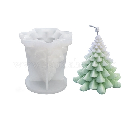 3d árbol de navidad diy vela moldes de silicona CAND-B002-10-1