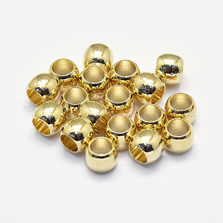 Long-Lasting Plated Brass European Beads X-KK-K193-093G-NF-1
