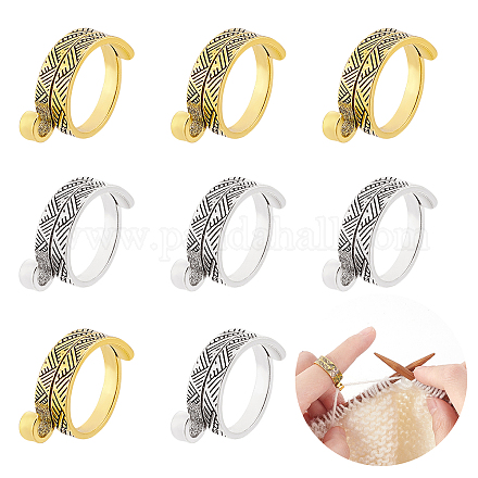 Ring Set Finger Rings Women Girl Gift  Set Adjustable Rings Girl - New  8pcs/set Gold - Aliexpress
