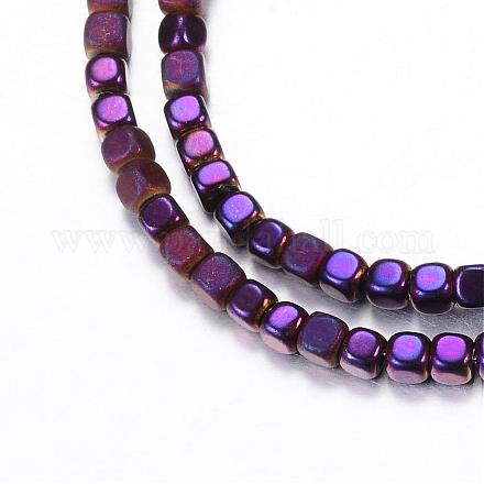 Electroplate Non-magnetic Synthetic Hematite Bead Strands G-Q467-11B-1