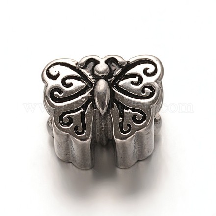 Retro Butterfly 304 Stainless Steel Beads STAS-F073-70-1