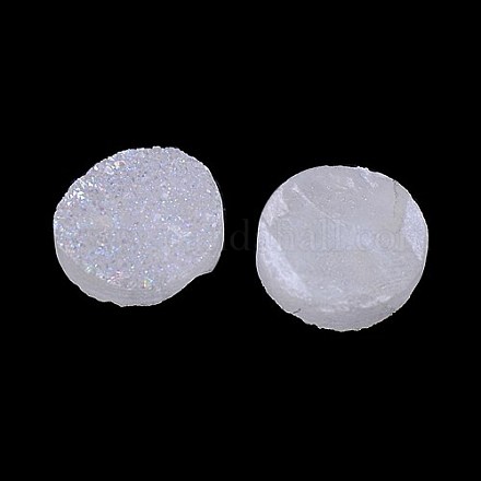 Cabochons en cristal druzy naturel électrolytique G-L047-10mm-05-1