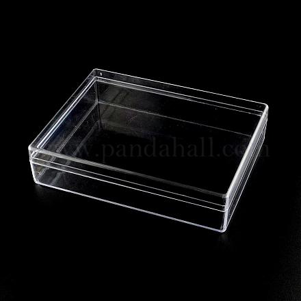 Récipients de stockage de perles en plastique rectangle CON-R006-06-1