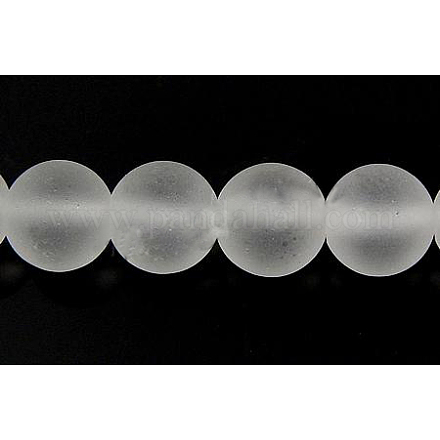 Perles de cristal de quartz brins G497-4mm-1