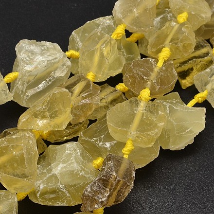 Самородки натуральный лимон кварц нитей бисера G-F289-31-1
