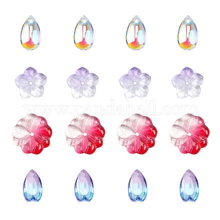 Perles de verre et breloques GLAA-CA0001-01-1