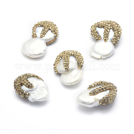 Perlas naturales abalorios de agua dulce cultivadas RB-A062-012A-1