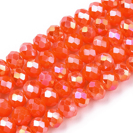 Chapelets de perles en verre électroplaqué EGLA-A034-P3mm-B23-1