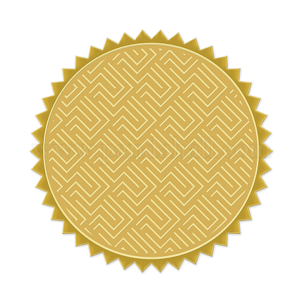 Самоклеящиеся наклейки с тиснением золотой фольгой DIY-WH0211-026-1
