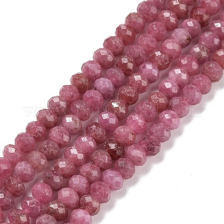 Chapelets de perles en rhodochrosite naturelle G-E194-03-1