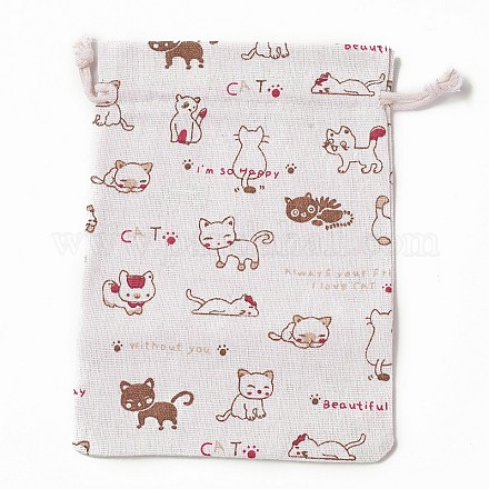 Sacchetti di imballaggio gattino di tela da imballaggio ABAG-I001-13x18-03-1