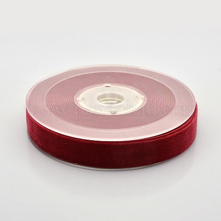Polyester Velvet Ribbon for Gift Packing and Festival Decoration SRIB-M001-15mm-260-1