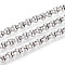 Brass Ring Link Chains, Unwelded, with Spool, Platinum, 5x2mm, about 32.81 Feet(10m)/Roll