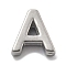304 Stainless Steel Charms, Letter Charm, Letter A, 9.5x9x3mm, Hole: 1.6mm