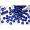 Opaque Acrylic Beads, Flat Round, Blue, 7x4mm, Hole: 1.6mm, about 70pcs/bag