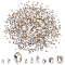 450Pcs 9 Style Horse Eye Glass Rhinestone Cabochons Rectangle Oval Clear Glitter Gems Silver Plated Back Crystal Cabochons Crystal Glass Rhinestones Gems for Jewels Embelishments