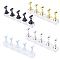Magnetic Nail Holder Training Display Stand, DIY False Tips Practice Stand, with Acrylic Pedestal, Mixed Color, 4boxes/set