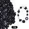 50G Acrylic Pearly Lustre Beads, Mixed Shapes, Black, 11.5~25x8~25x2~6mm, Hole: 1~2mm