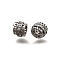Brass Micro Pave Cubic Zirconia Beads, Rondelle, Platinum, 6x4.5mm, Hole: 3.5mm