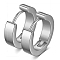 Stainless Steel Hoop Earrings, Stainless Steel Color, Ring, 9x4mm
