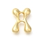 Rack Plating Brass Beads, Balloon Letter, for Personalized Name Necklaces Making, Long-Lasting Plated, Lead Free & Cadmium Free, Real 18K Gold Plated, Letter A, 23.5x17x7mm, Hole: 2mm