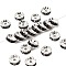 Brass Rhinestone Spacer Beads, Cadmium Free & Lead Free, Grade A, Straight Flange, Rondelle, Silver Color Plated, Tanzanite, 8x3.8mm, Hole: 1.5mm