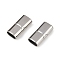 304 Stainless Steel Watch Band Clasps, Rectangle, Stainless Steel Color, 28.5x14x8.5mm, Hole: 12.5x6mm