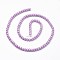 Eco-Friendly Dyed Glass Pearl Round Beads Strands, Grade A, Cotton Cord Threaded, Plum, 4~4.5mm, Hole: 0.7~1.1mm, about 104pcs/strand, 15 inch