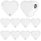60Pcs Brass Beads, Heart, 925 Sterling Silver Plated, 6x7x3mm, Hole: 1.8~2mm